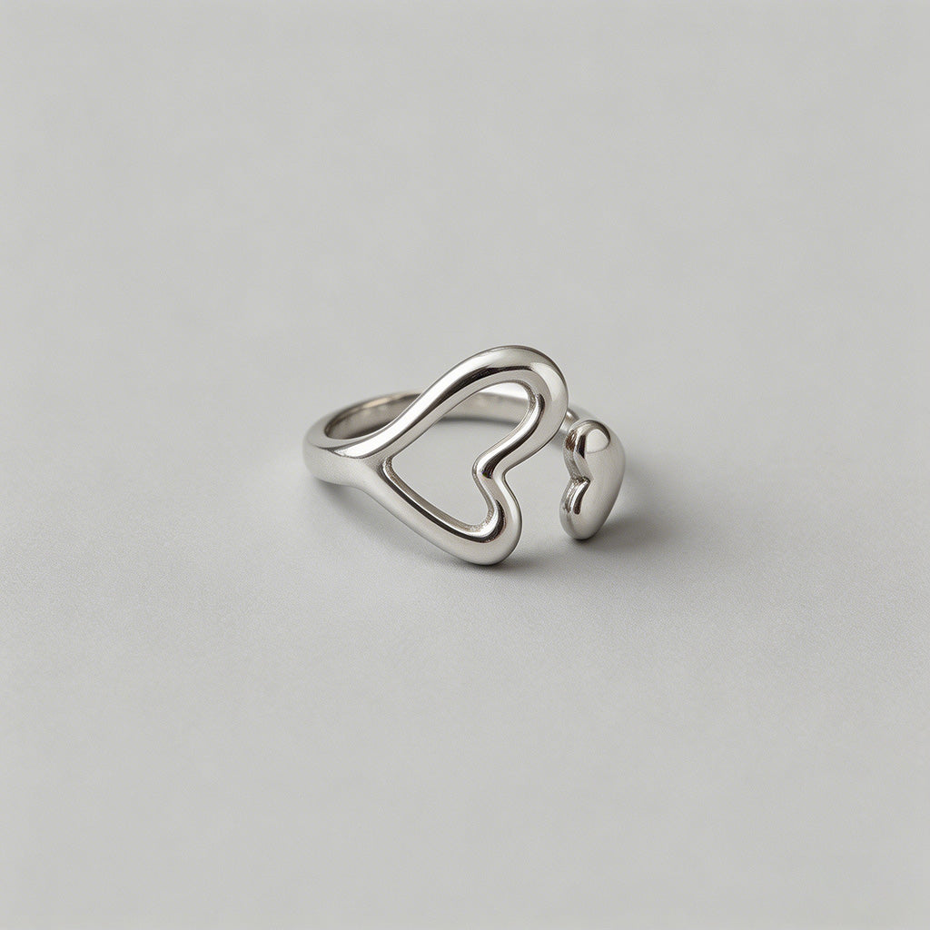Silver Open Adjustable Ring - Shopdayla Wholesale - #3650