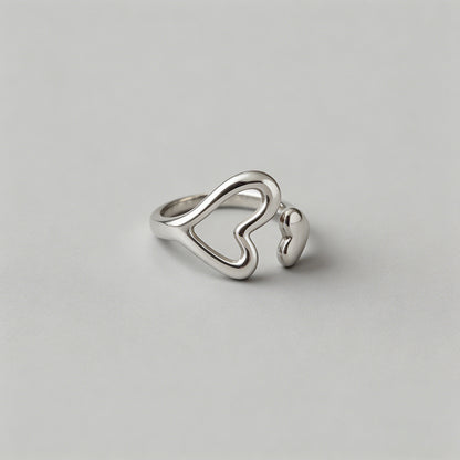 Silver Open Adjustable Ring - Shopdayla Wholesale - #3650