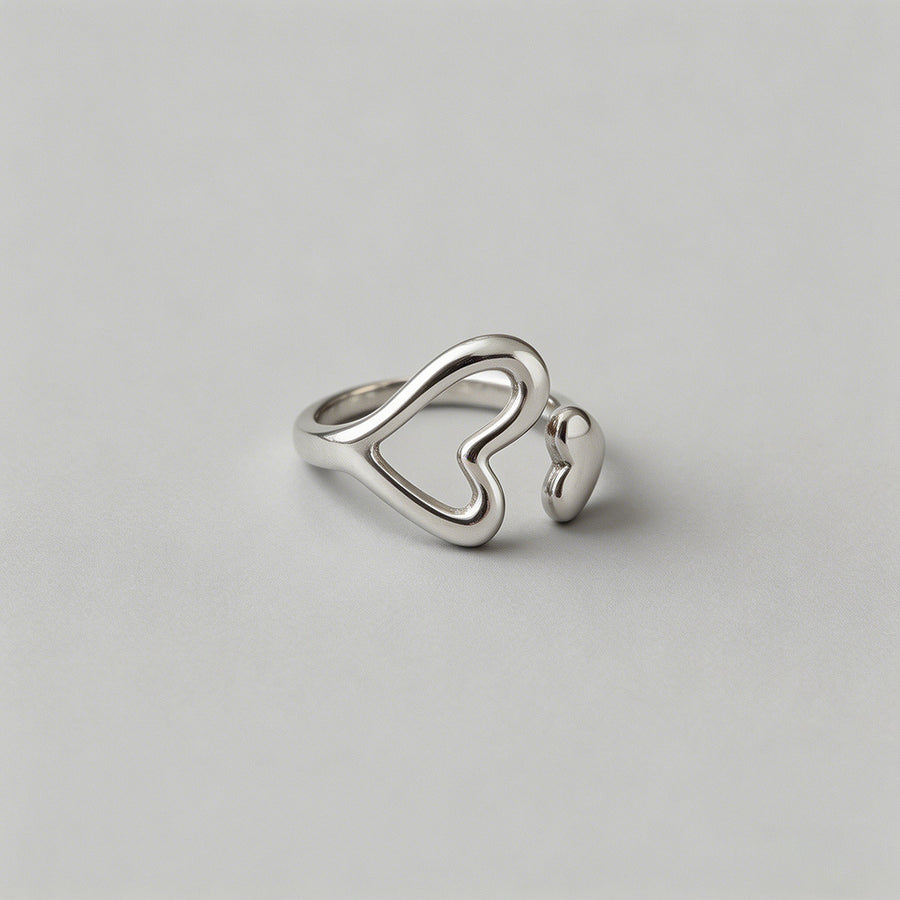 Silver Open Adjustable Ring - Shopdayla Wholesale - #3650