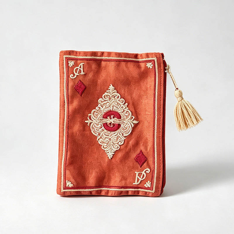 Poker Embroidery Tassel Cosmet - Shopdayla Wholesale - #3602