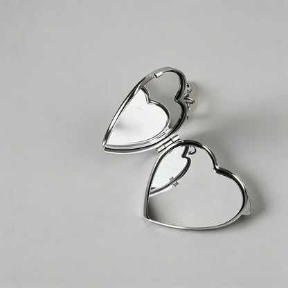 Double Heart Mirror Keychain - Shopdayla Wholesale - #9970