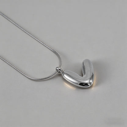 3D Bubble Letter Initial Neckl - Shopdayla Wholesale - #2514