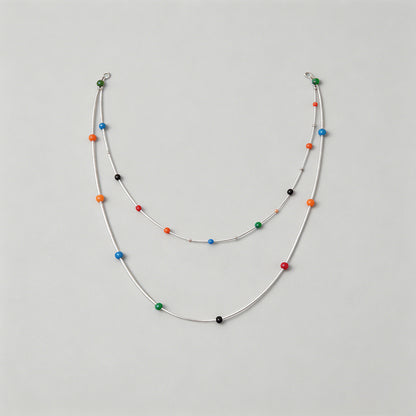 Double Layer Multicolor Bead P - Shopdayla Wholesale - #3954