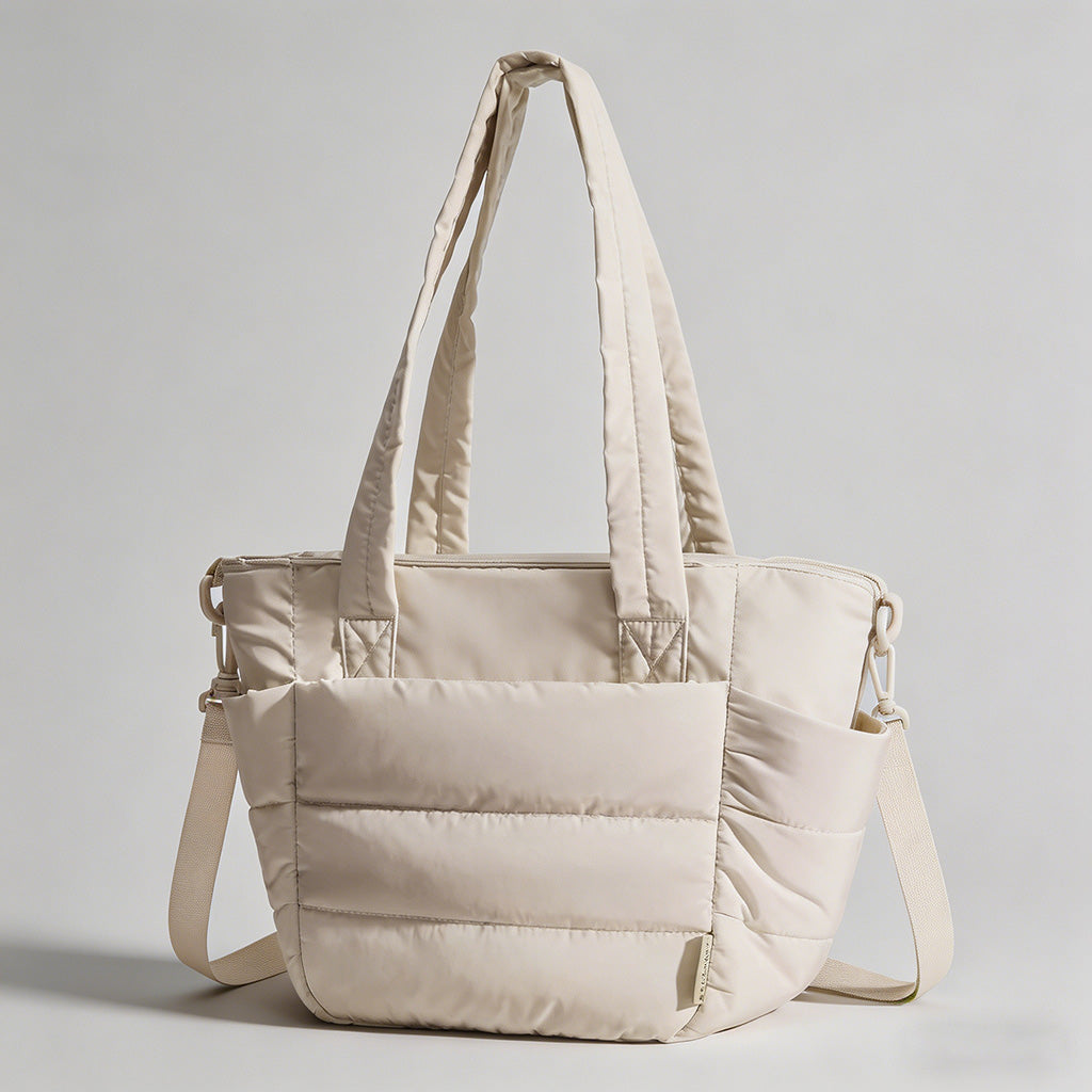Quilted Multi-Pocket Tote Bag - Shopdayla Wholesale - #8322