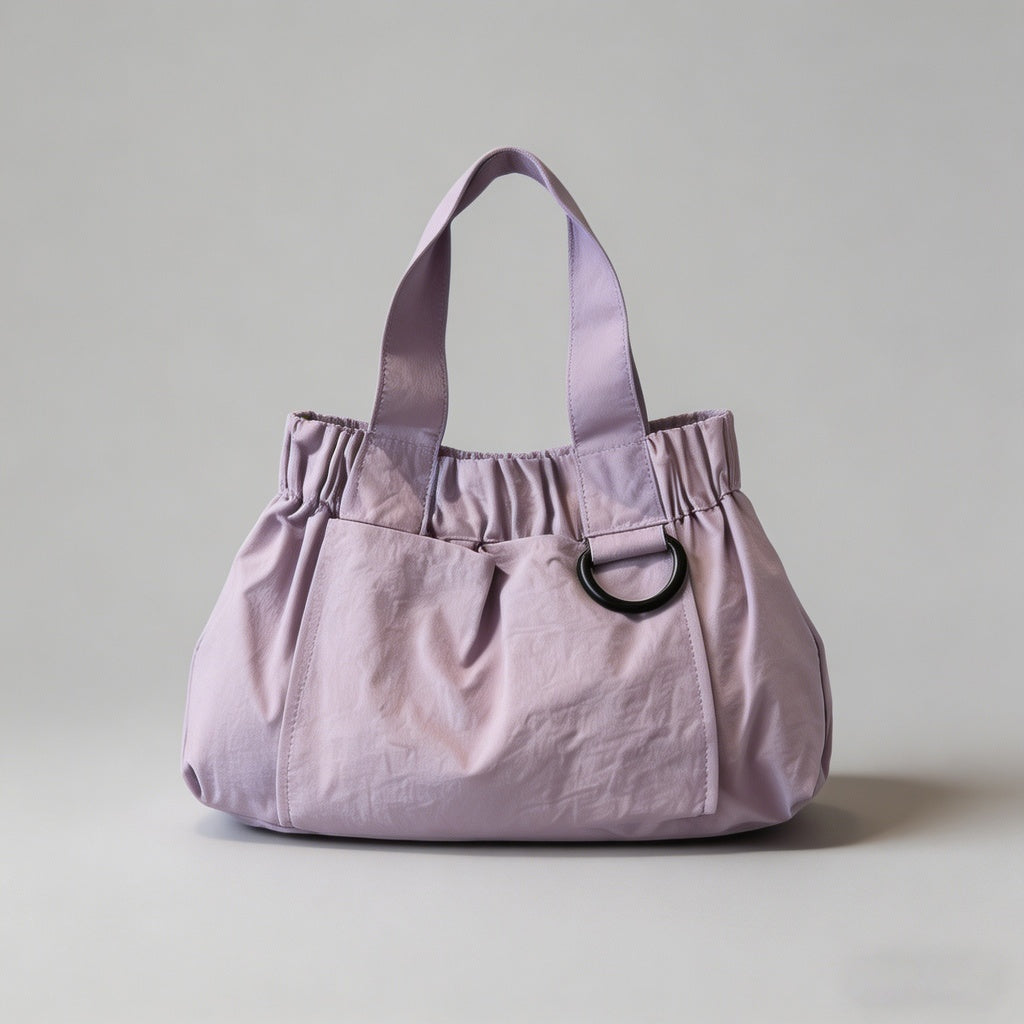 Ruched Nylon Hobo Shoulder Bag - Shopdayla Wholesale - #3554