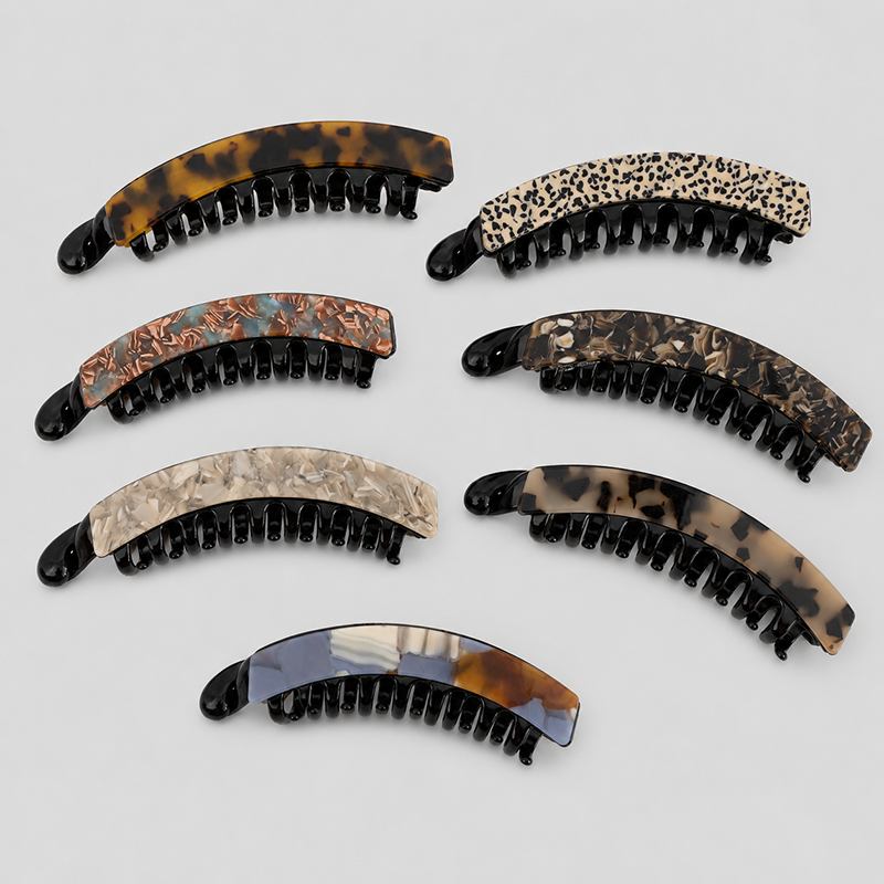Elegant Retro Banana Hair Claw - Shopdayla Wholesale - #5650