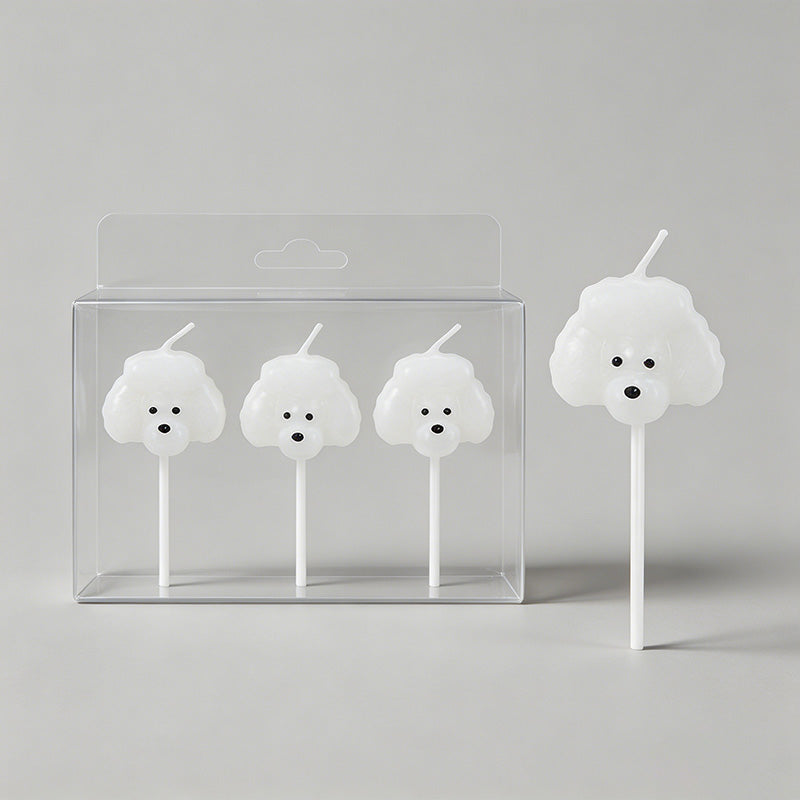 Cute Teddy Dog Birthday Candle - Shopdayla Wholesale - #0642