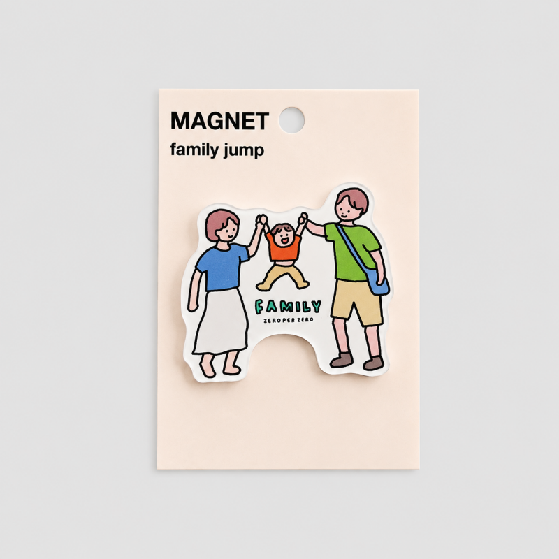 Family Pattern Acrylic Fridge Magnet