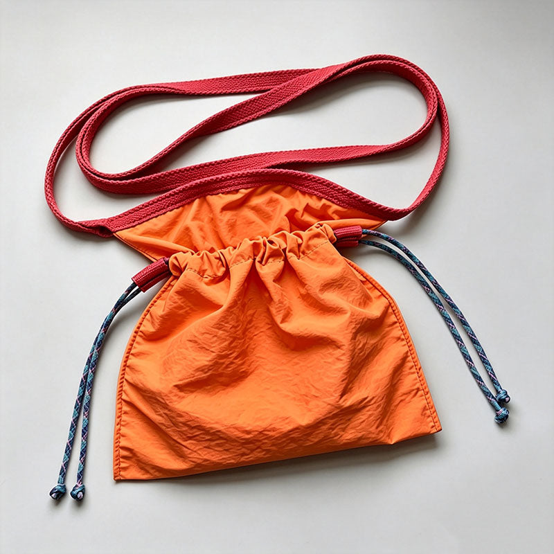 Vintage Nylon Drawstring Bucket Ring