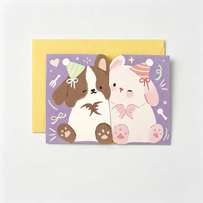 Animal Shaped Greeting Card with Envelope