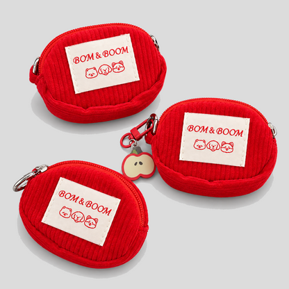 Corduroy Mini Zipper Coin Pouch