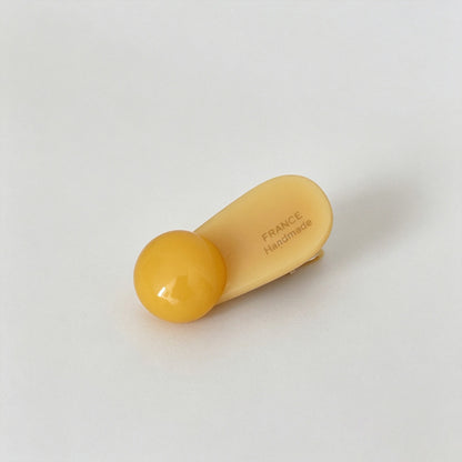 Round Bead Acetate Mini Hair Clip
