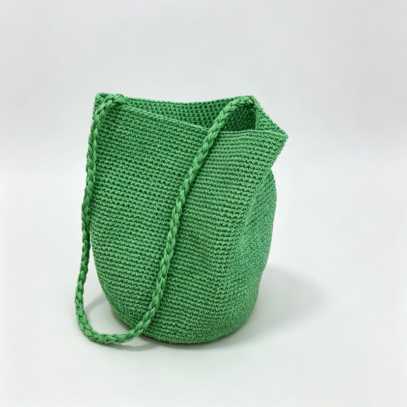 Crochet Bucket Shoulder Bag