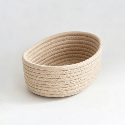 Oval Cotton Rope Woven Storage Basket