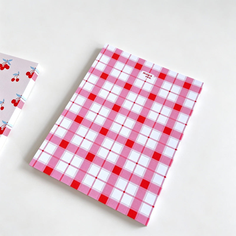 Geometric & Cherry Print Non-Sticky Notes