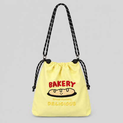 Nylon Drawstring Crossbody Bag