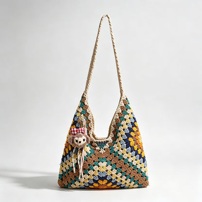 Geometric Sling Tote Bag