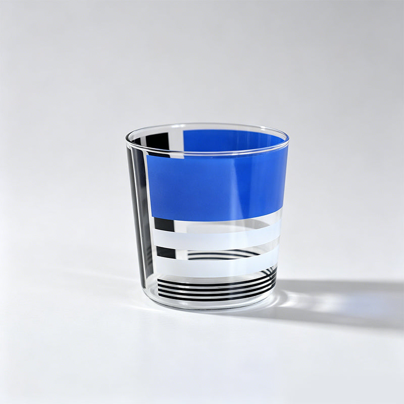 Retro Polka Dot & Stripe Painted Cup