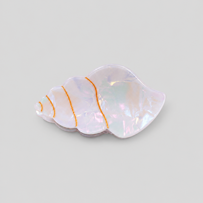 Seashell Pearlescent Hair Claw Clip