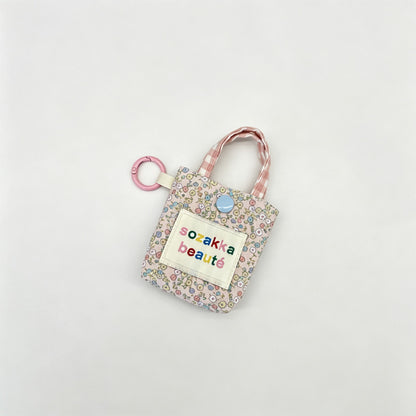 Floral Fabric Snap Storage Pouch