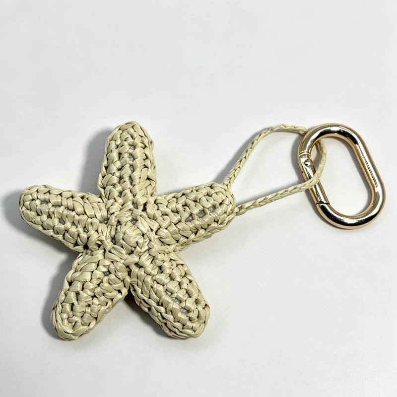 Crochet Starfish Bag Charm
