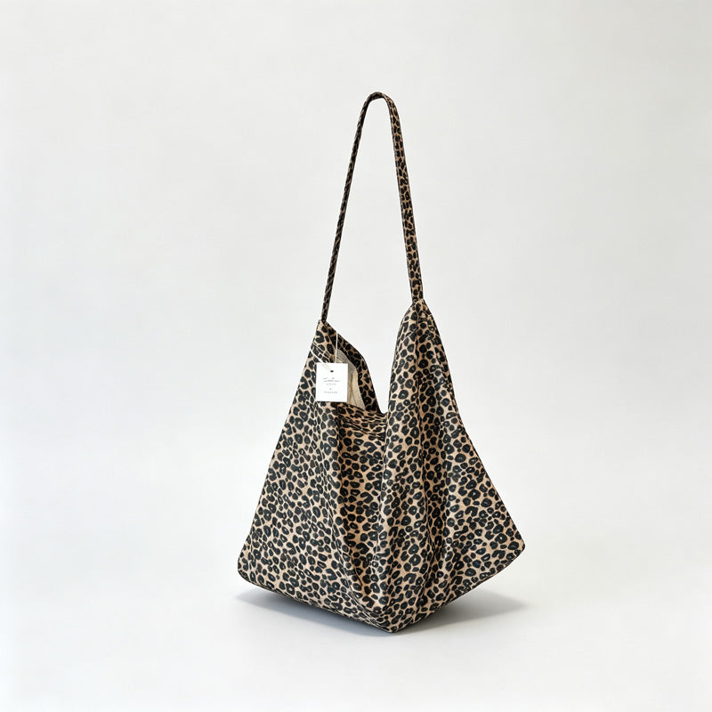 Leopard Shoulder Tote Bag