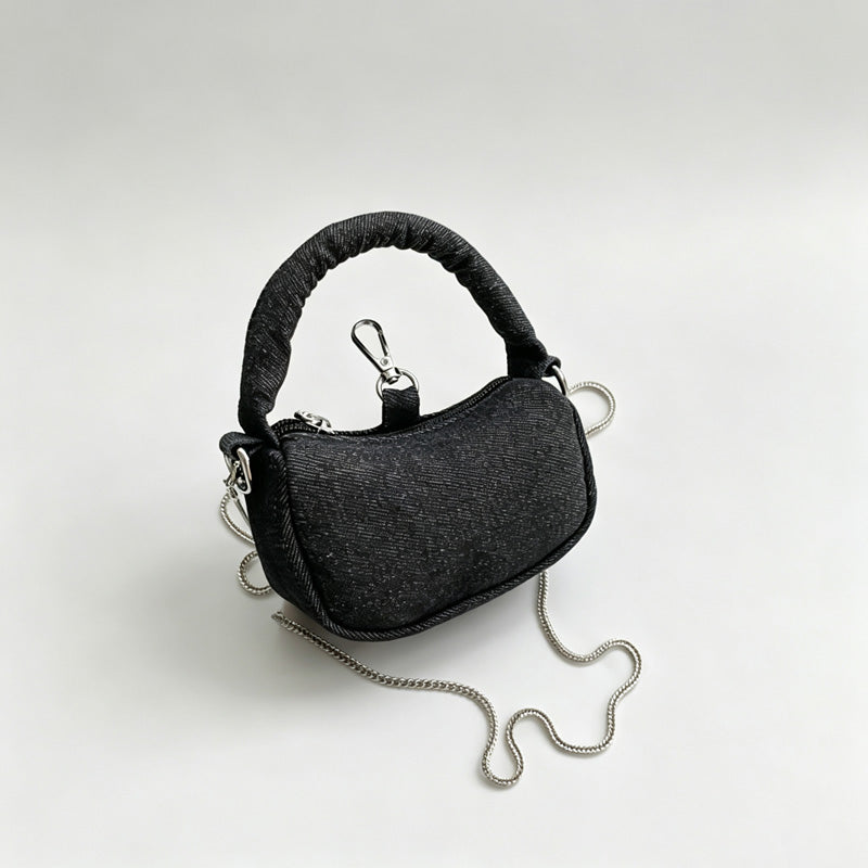 Mini Canvas Handle Crossbody Bag