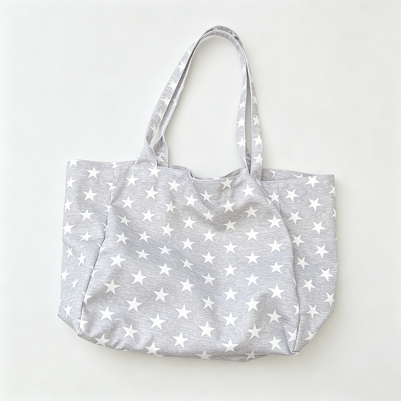 Star Dots Print Tote Bag