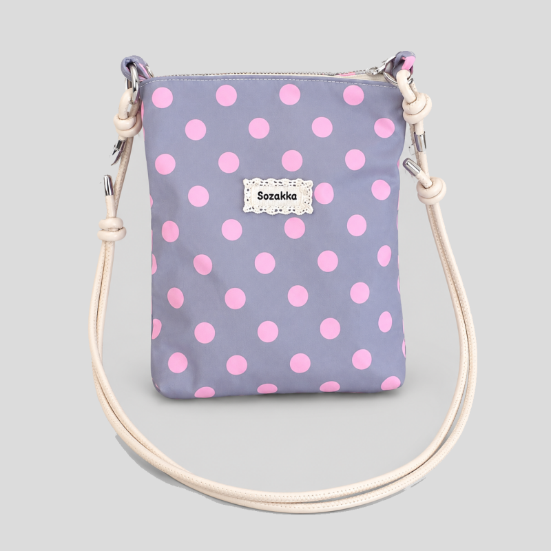 Polka Dot Print Crossbody Bag