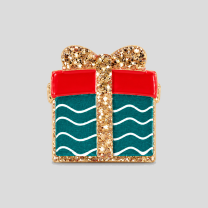 Christmas Gift Box Acrylic Hair Claw