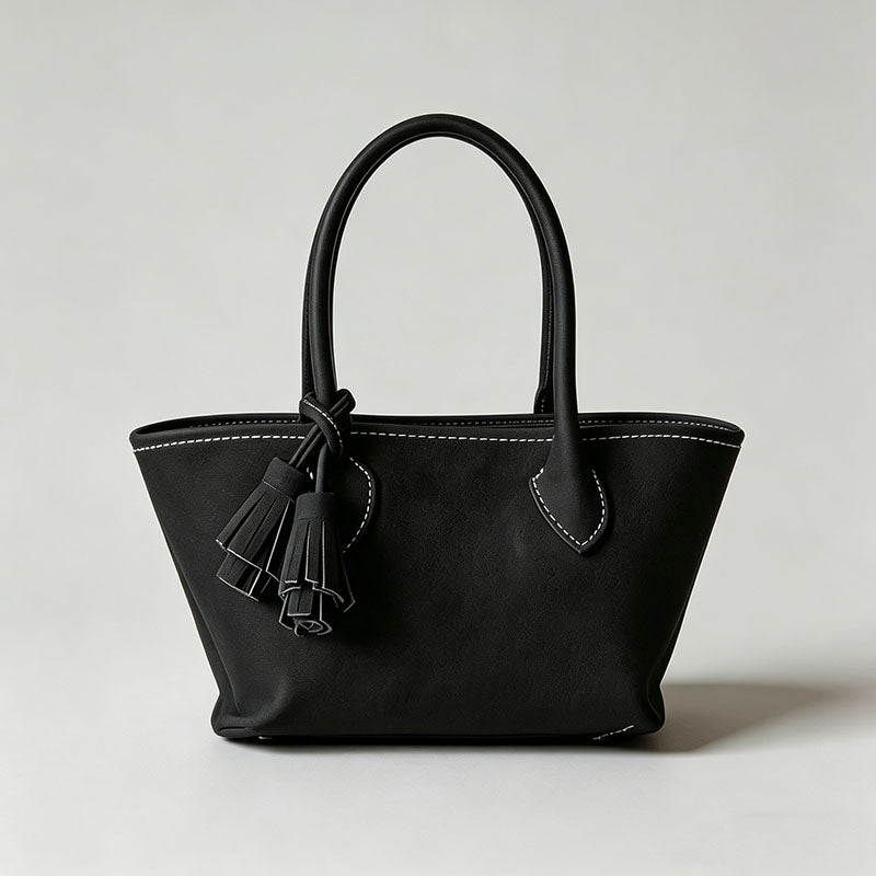 Vintage Suede Mini Tote Bag