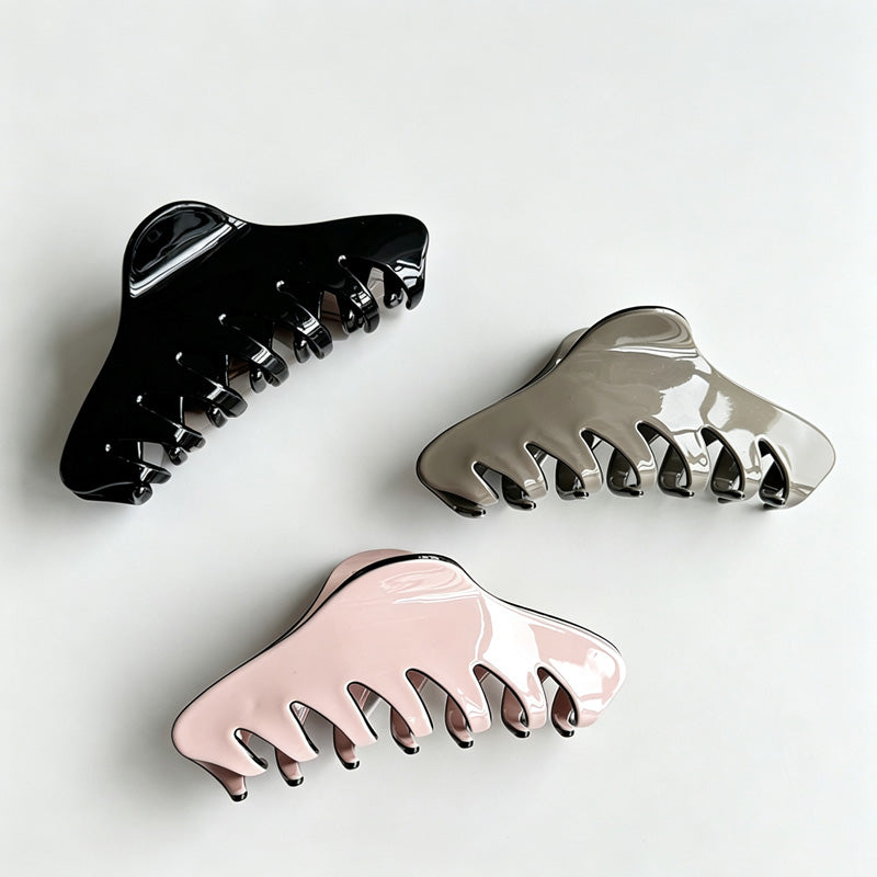 Large Solid Color Hair Claw Clip