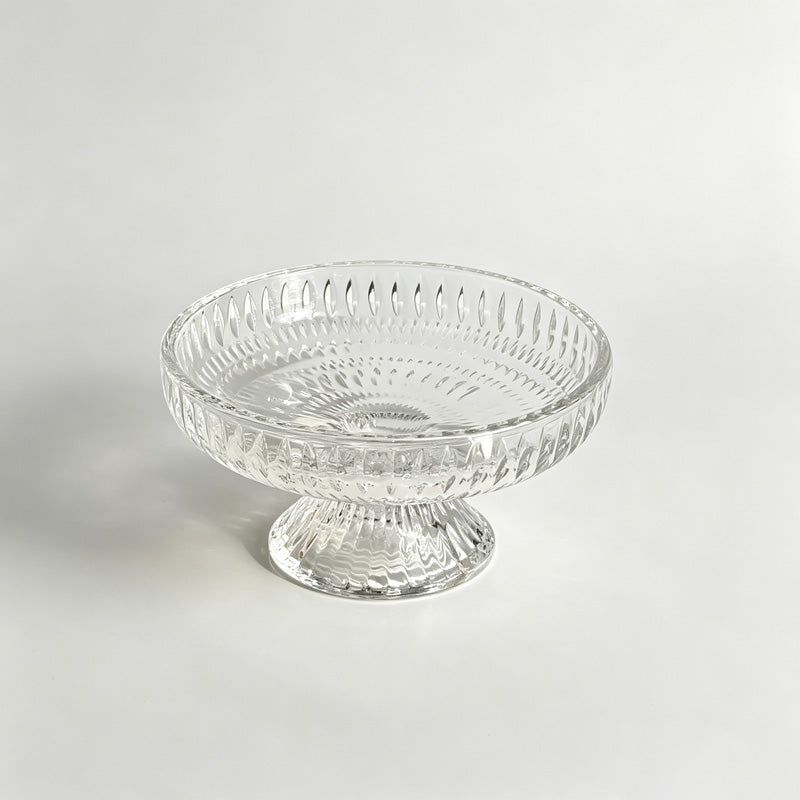Footed Glass Dessert Bowl