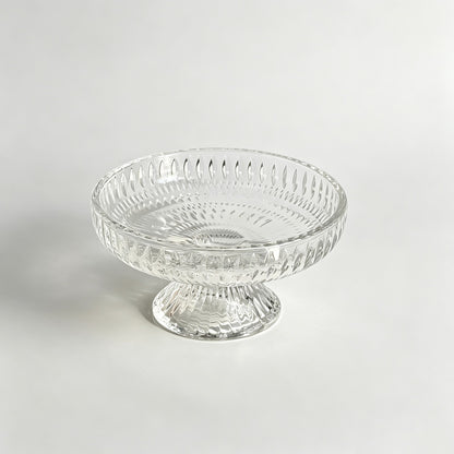 Footed Glass Dessert Bowl