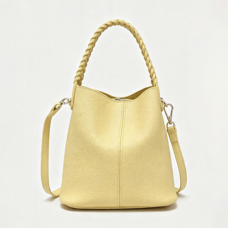 Color Block Bucket Handbag