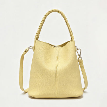 Color Block Bucket Handbag