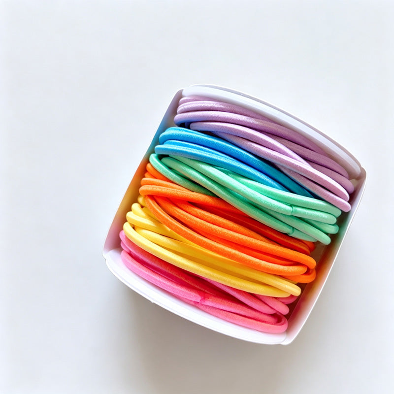 Boxed Elastic Hair Ties Set