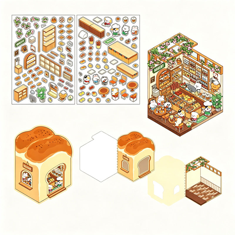 2.5D Scene Building Stickers