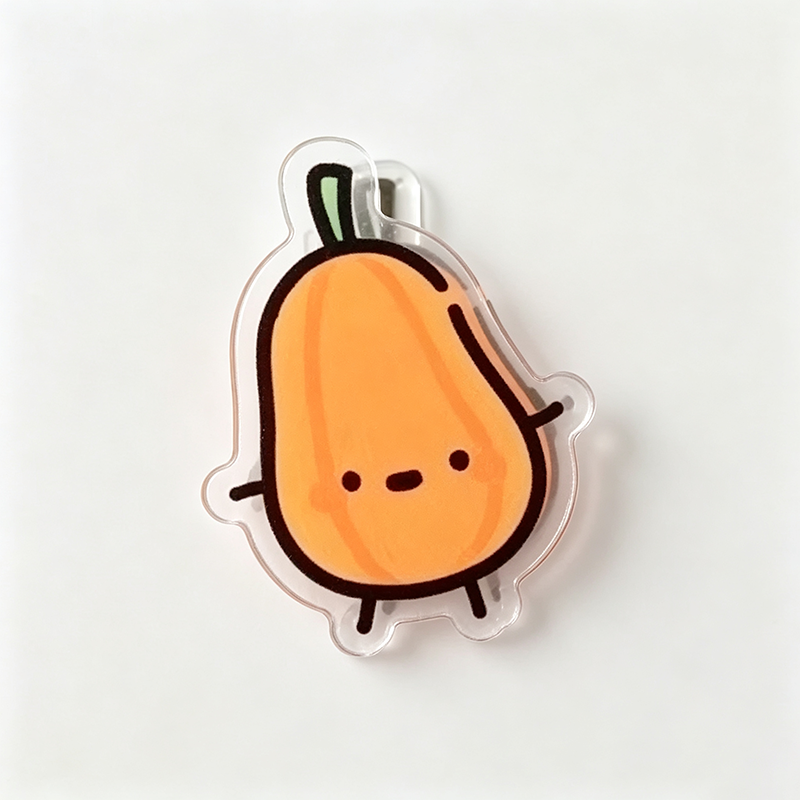 Vegetable Pattern Acrylic Paper Clip