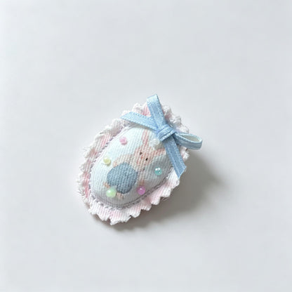 Rabbit Bow Trim Hair Accessory