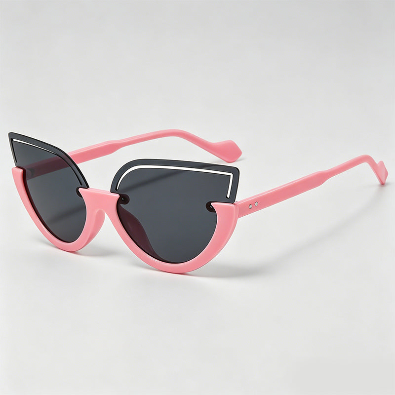 Hollow Cutout Cat Eye Women Sunglasses