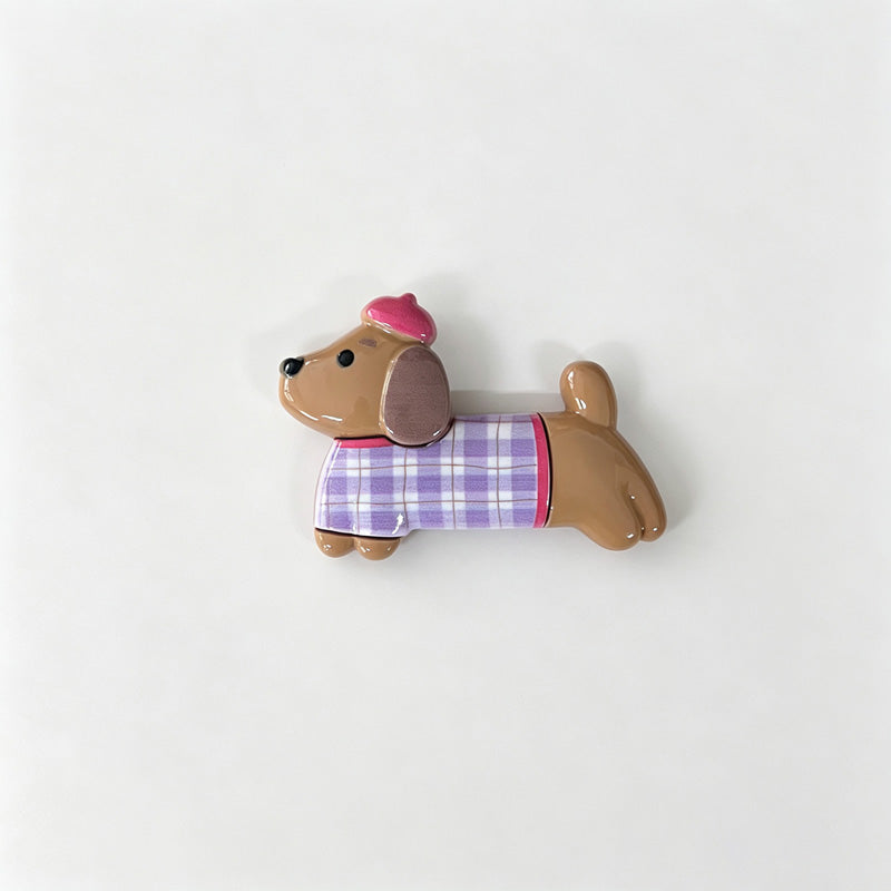 Dog Shaped Resin Fridge Magnet