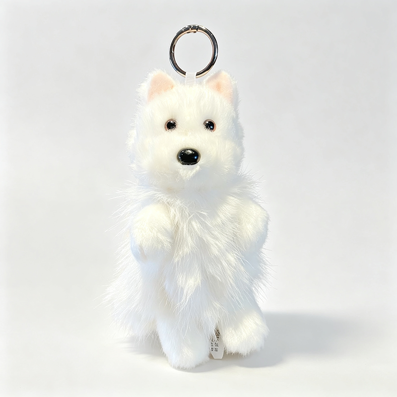 Plush Dog Figure Keychain