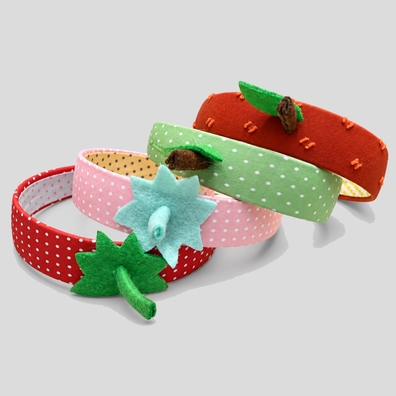 3D Polka Dot Strawberry Headbands