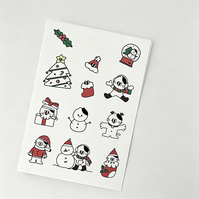 Christmas Matte Sticker Sheets Set