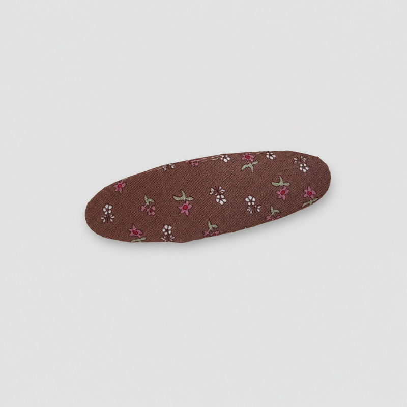 Vintage Floral Plaid Oval Snap - Shopdayla Wholesale - #8306