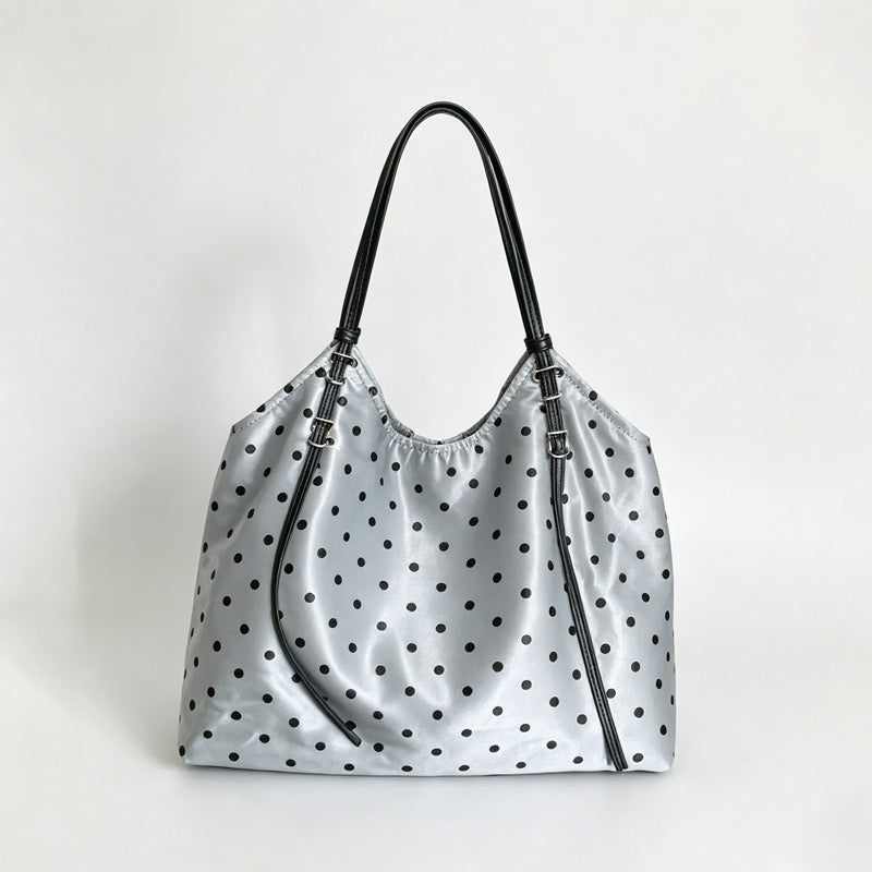Polka Dot Drawstring Tote