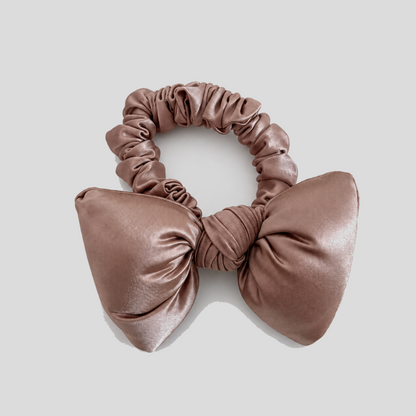 Padded Bow Fabric Hair Tie