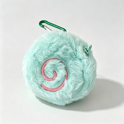 Fluffy Swirl Zip Pouch