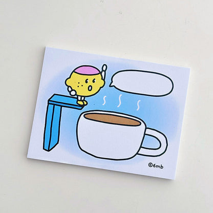 Lemon Graphic Non‑Sticky Notes